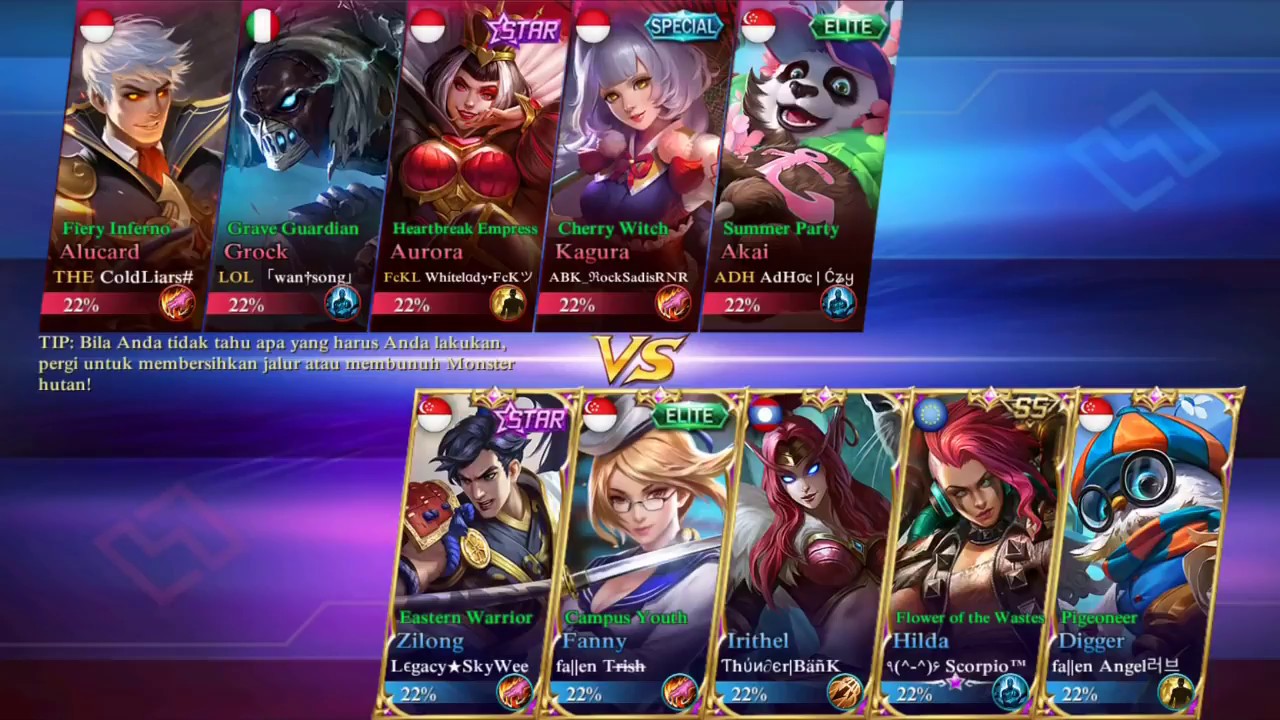 TOP 1 ZILONG SkyWee MELAWAN TOP 2 ALUCARD Cold