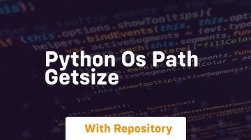 python os path getsize