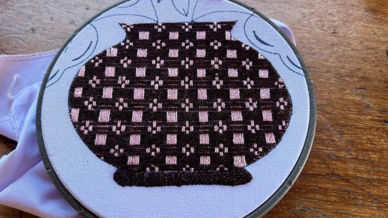 PUNTADA BONITA PARA UN FLORERO 🏺@Bordadosboni 