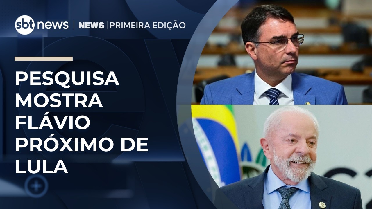 Eleições 2026: Datafolha mostra empate entre Lula e Flávio Bolsonaro | #NewsPrimeiraEdição