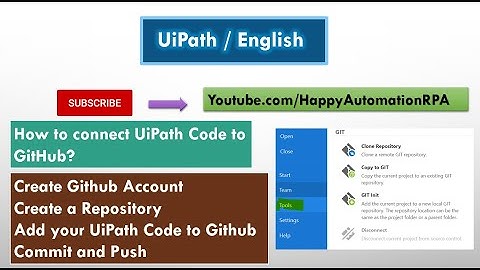 UiPath English - How to connect UiPath Code to Git Repository