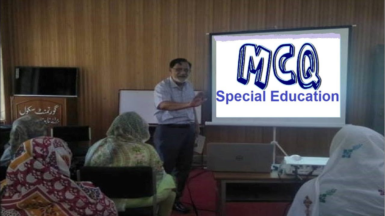 MCQs special education part 8