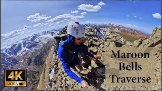 Maroon Bells Traverse, the EPIC Solo hiking & climbing Adventure Documentary!  [4K UHD]
