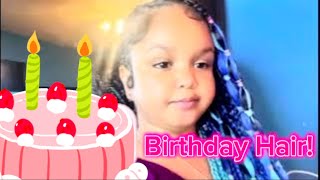 Creating my birthday hairstyle!
