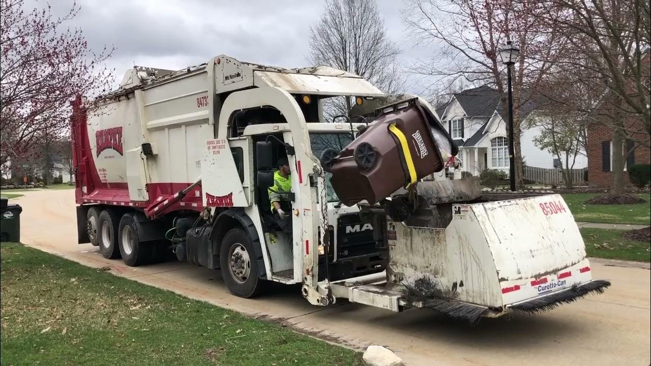 Rumpke Mack LR / McNeilus Meridian w/ Curotto Can garbage truck YouTube