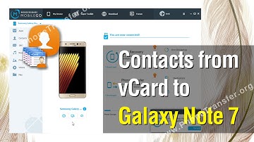 How to Import Contacts from vCard to Galaxy Note 7; VCF to Samsung Note 7 Directly