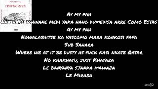 lyrics for Never Ride By MashBeatz ft Maglera Doe Boy & thato saul
