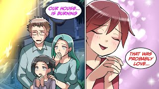 Our house had caught fire so my family was depressed... [Manga Dub]