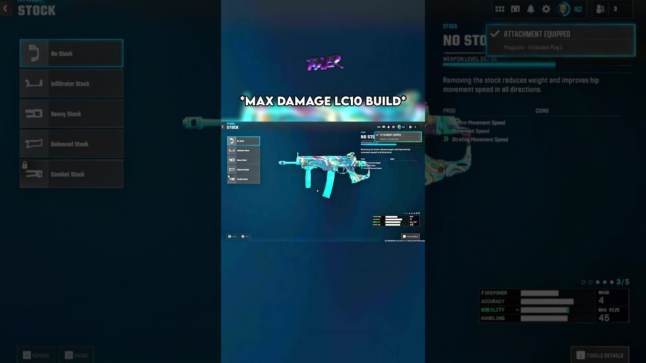 THE MAX DAMAGE LC10 BUILD On WARZONE Warzone Callofduty Bo6 Rebirthisland Cod Shorts