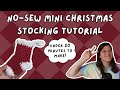 Quick mini christmas stocking crochet tutorial  nosew the perfect lastminute crochet gift