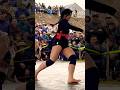 Funny on the wrestling floor, Anh Tho angel ran away #vatnu #vatnamnu #anhtho #angel