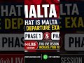 https://youtube.com/live/M02w3AaOcqI 🙋‍♂️ MALTA 🇲🇹 PRE DEPARTURE PHASE 1 AND PHASE 2