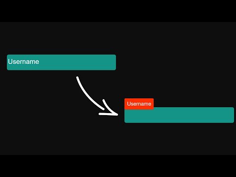 CSS Input Field Text Animation @pinkweb0 |CSS Only Floating Label