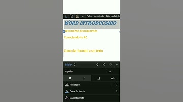 WordIntroducshio/Curso Word desde Cero Netamente principiantes Conociendo tu PC