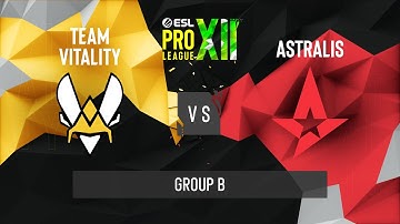 CS:GO - Team Vitality vs. Astralis [Dust2] Map 3 - ESL Pro League Season 12 - Group B - EU