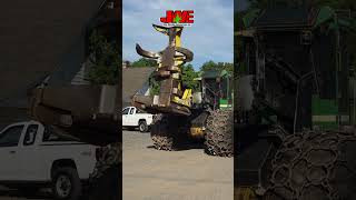 John Deere 843J #jwe #johndeerefeller #logging #forestry
