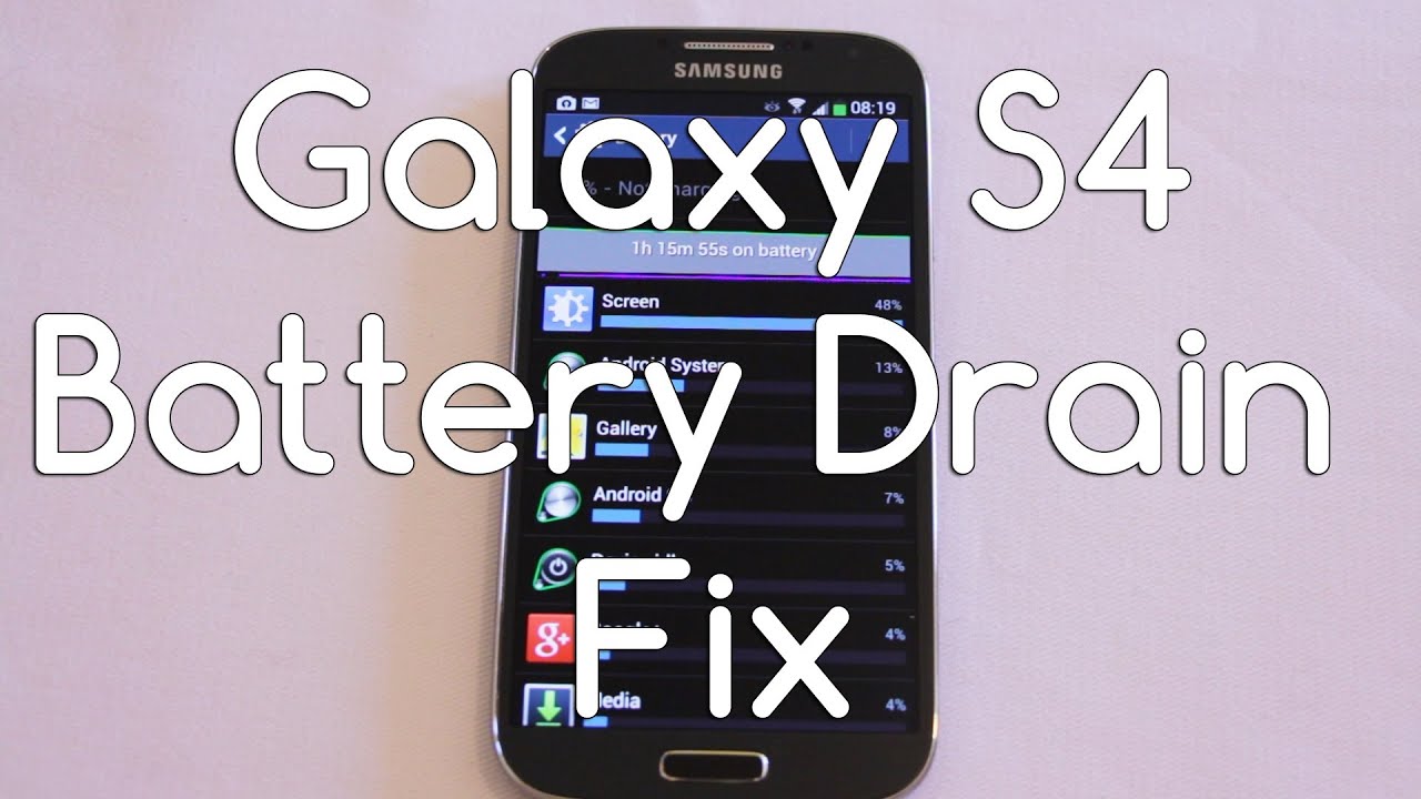 Galaxy S4 Battery Drain Fix Androidizen - YouTube