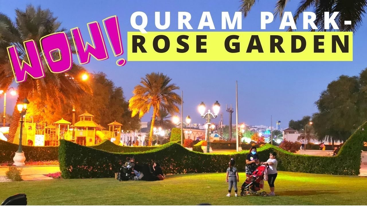 Qurum Natural Park Muscat🇴🇲 🌴🌹 Lake, Rose Garden & Amusement park