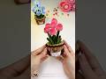 DIY cute Chubby Tulip Flower Pot with Pipe Cleaner Part 1 #diy #pipecleaner #tulip #flowers