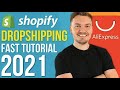 Shopify Dropshipping Tutorial For Beginners 2021 (FAST Under 15 Minutes!)