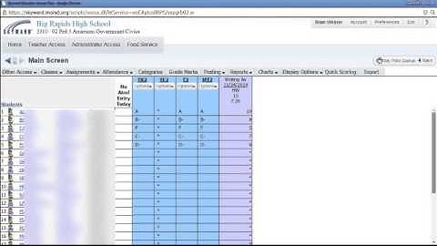 Using Comments in Skyward Gradebook to Track Accomodations