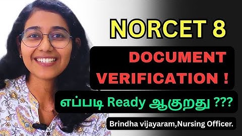 DOCUMENT VERIFICATION|| GET READY||TAMIL || NURSING OFFICERS#norcet8 #aiims #youtubevideo #trending