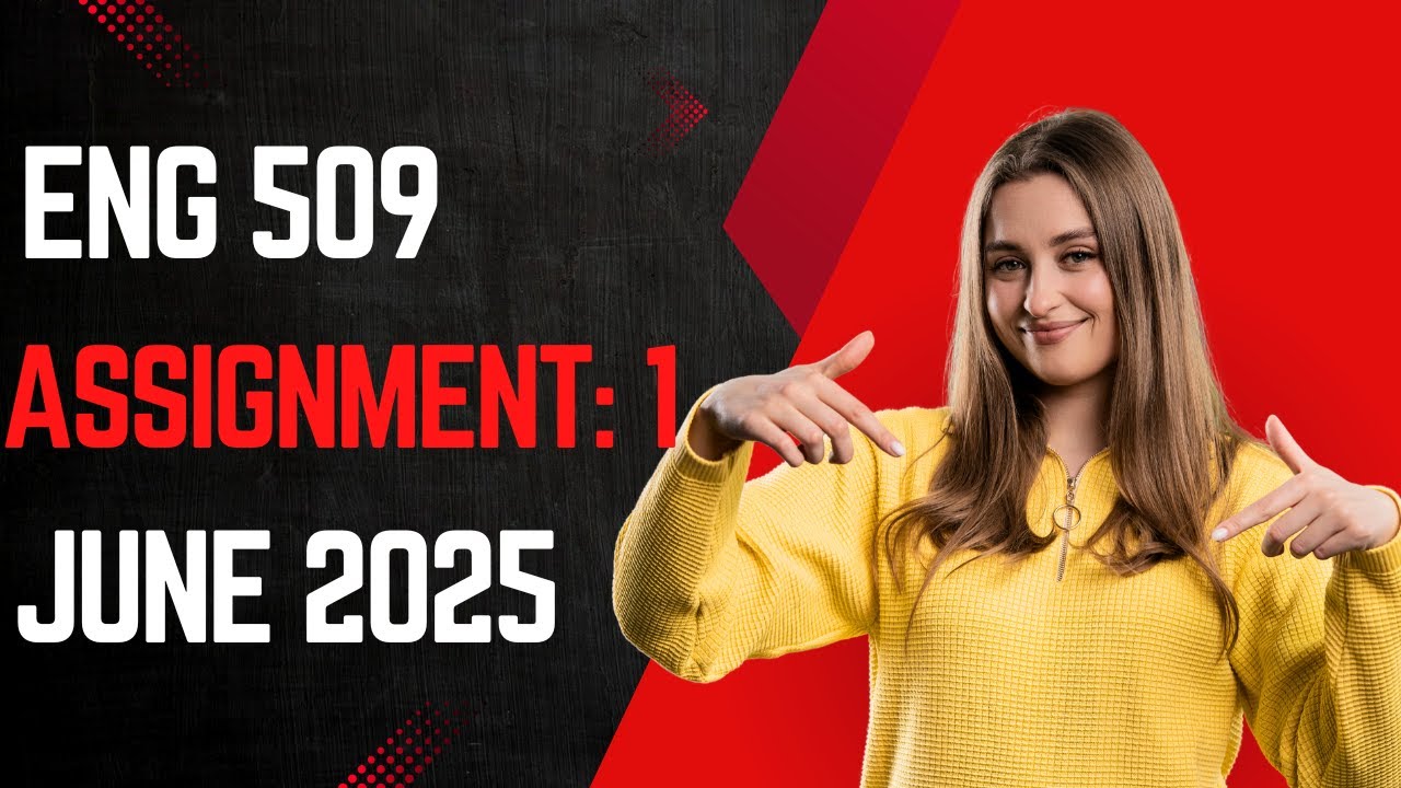 ENG509 Assignment Solution | Universal Grammar & Language Acquisition | VU 2025