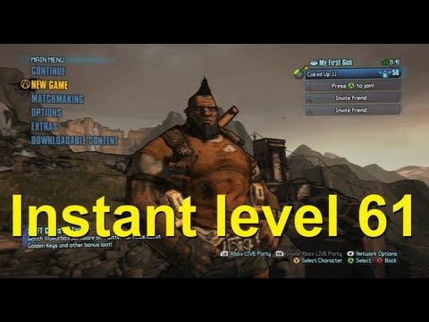 Borderlands 2 INSTANT level 61 glitch - Any character!!!