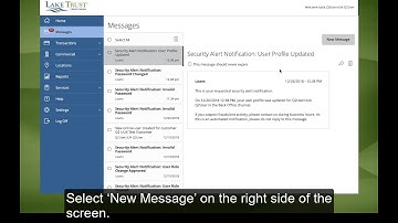 How to Send a Secure Message in Commercial Online Banking