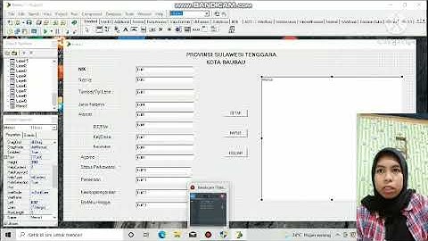 cara membuat aplikasi biodata menggunakan Delphi 7