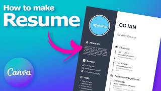 Canva How to make resume screenshot 4