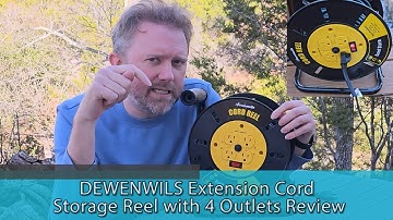 DEWENWILS Extension Cord Storage Reel Review: The Ultimate Power Solution with 4 Outlets!