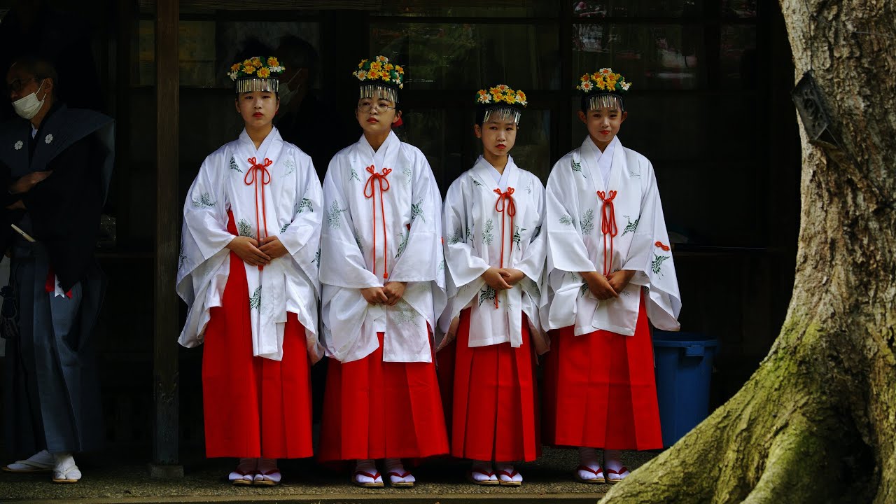 三国祭 2023年「浦安の舞」四人舞（三國神社）