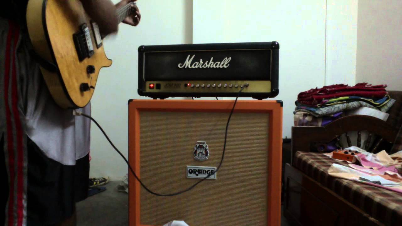 Marshall Jcm 900 With Orange 4x12 Youtube