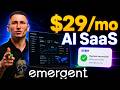 I Built a $29/Month AI SaaS With Emergent (No Code, Stripe + Auth Included)