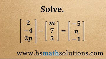 Solving a Matrix Equation with Subtraction and Equivalent Matrices (Example)