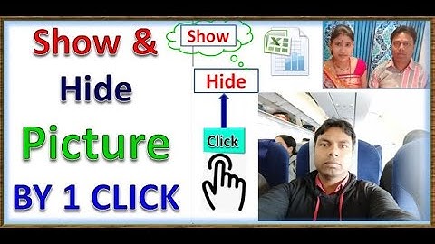 show hide picture in excel, How to hide or unhide all pictures and objects in Excel, excel,