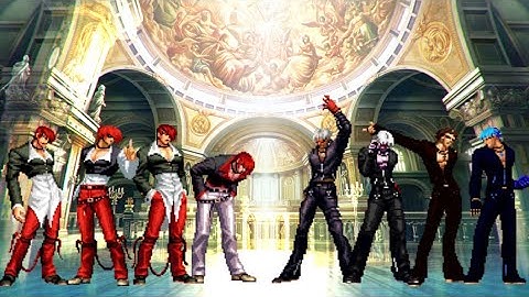 Iori Yagami Team VS. K Dash Team [KOF MUGEN]
