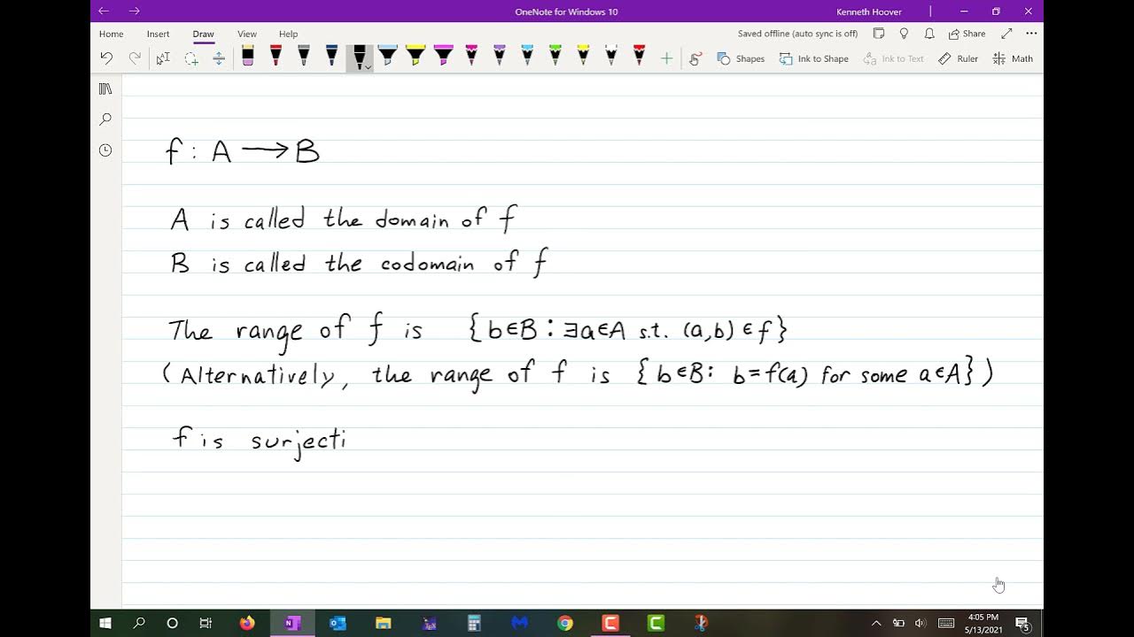 Set Theory and Logic Lecture 34 Functions - YouTube