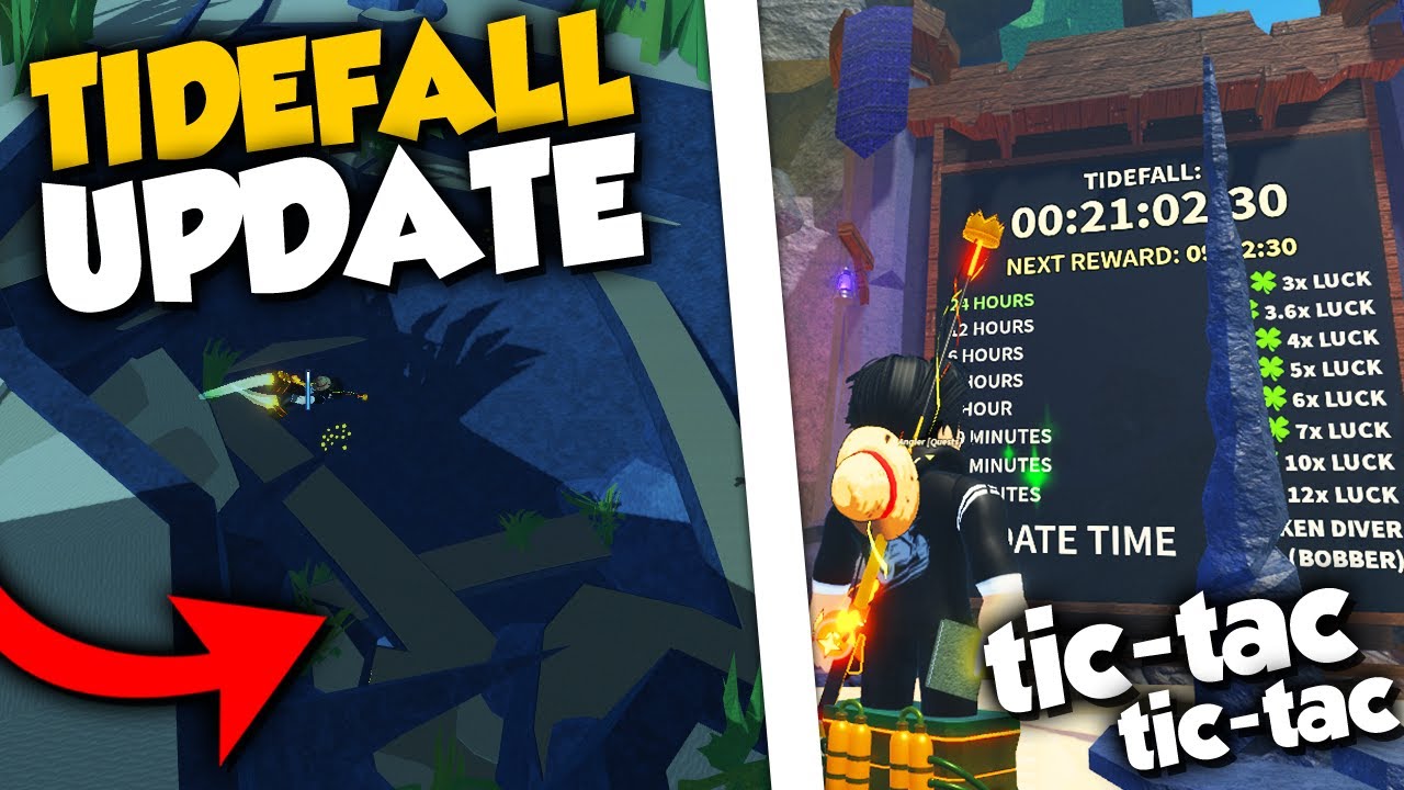 PROXIMA UPDATE: TIDEFALL (Marea baja) en FISCH ROBLOX