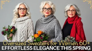 How to Style Cozy Oversized Sweaters for Women 60+: Effortless Elegance This Spring!