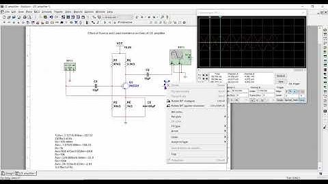 Effect of Source and Load resistance on Gain of CE Amplifier