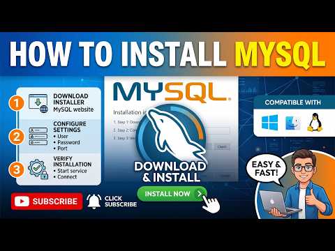 How to Install MySQL on Windows 11 | MySQL Server & Workbench | Step-by-Step Guide for Beginners