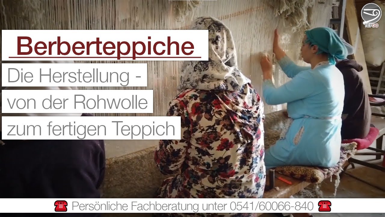 New Update Berberteppich-Produktion – von der Rohwolle zum fertigen Teppich