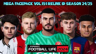 MEGA FACEPACK VOL.151 RELINK ID SEASON 24/25 - FOOTBALL LIFE 2024