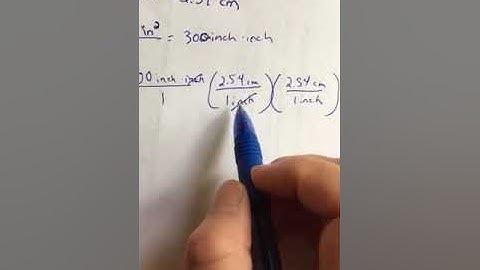 Convert inches2 to cm2