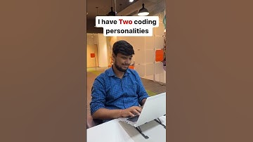 My two coding personalities | Coding Humor | Coding Ninjas | Life of a coder #shorts #funnyshorts