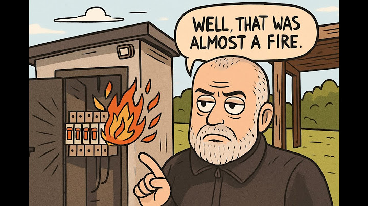 A classic of the genre: everything works until it catches fire! Everything was good until it got ...