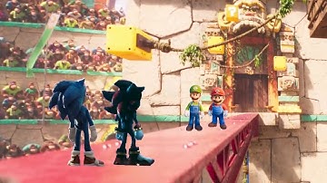 Mario & Luigi VS Sonic & Shadow in de Grote Ring van Kong | Episch Gevecht Deel 25 | Super Mario ...