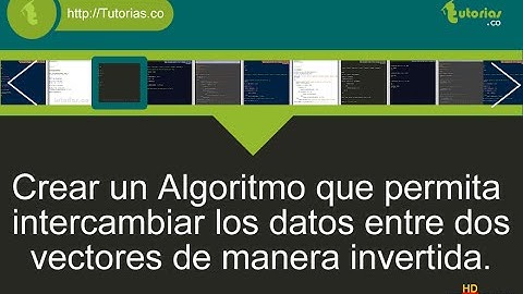 arreglos – pseudocodigo (intercambio vector forma invertida)